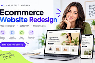 marketing agencis ecommerce website redesign, campaign webflow landing page