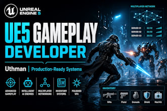 do unreal engine game development, create unreal engine game, ue5 blueprints