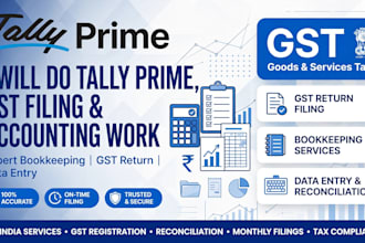 do tally prime, gst filing, accounting and bookkeeping