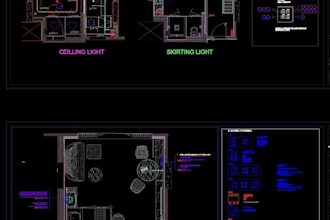create electrical autocad drawings and layouts