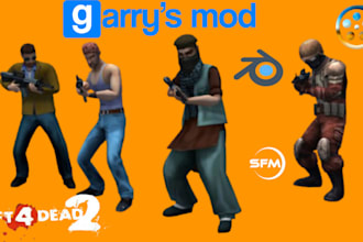 port your custom 3d model to gmodd as a playermodel