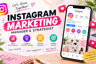be your instagram marketing manager and content strategist