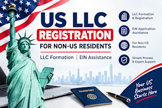 register US llcs and assist with ein applications for non US residents