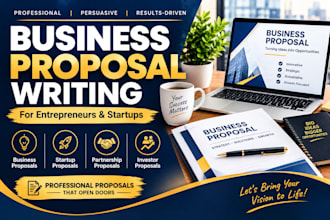 write professional business proposals for entrepreneurs and startups