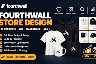 build fourthwall wed2c store setup wed2c fourth wall pod store website design