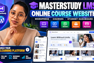 build masterstudy lms wordpress online course website and elearning platform
