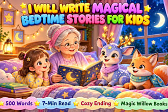 write personalised magical bedtime story for kids
