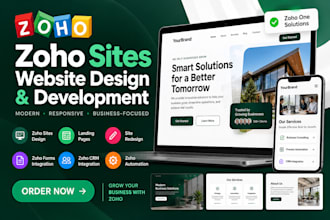 zoho sites zoho commerce zoho web design landingpage zoho crm for zoho one