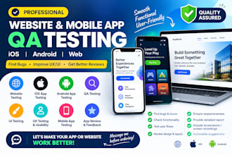 test website ios and andriod mobile app, QA, UX, UI testing app review