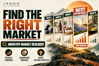 do industry market research, market trends and business opportunity analysis
