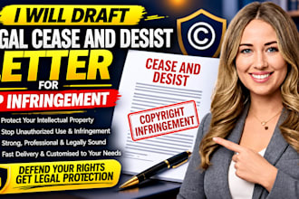 draft legal cease and desist letter for IP infringement