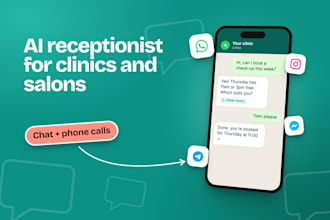 build ai receptionist and whatsapp chatbot for your business