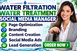 be your water filtration and water treatment companies social media manager