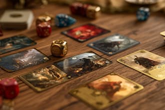 design custom cards, board games and tabletop artwork