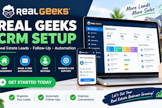 set up and optimize real geeks CRM for real estate leads and automation