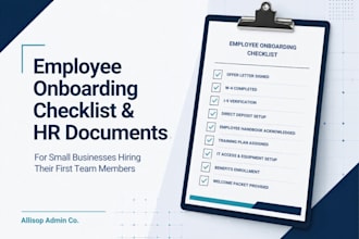 create your employee onboarding checklist and HR documents