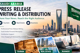 write and distribute saudi arabia press release for tourism real estate business