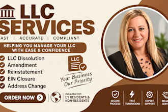 do llc dissolution amendment reinstatement ein closure and address change