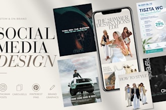 design aesthetic instagram posts and carousels