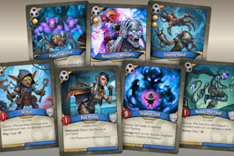 design custom board game artworks card game for table top games playing cards