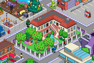 isometric pixel game art retro pixel art character pixel assest rpg pixel map