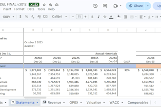 create a financial model