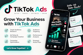 set up and manage tiktok ads for leads and sales