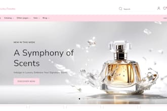 perfume website cologne fragrance body spray shopify store beauty scented candle