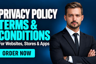 write privacy policy terms and conditions legal contract terms of service gdpr