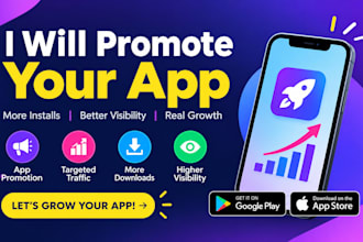 mobile app promotion increase app install, app marketing, game promotion
