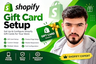 do shopify gift card setup