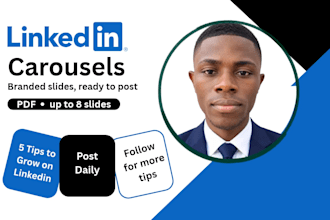 design professional linkedin carousel posts for your brand