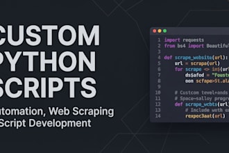 build a custom python script with a one click launcher