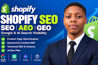 optimize shopify SEO aeo and GEO for google and ai search visibility