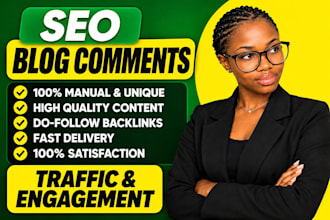 manually write comments and comment writing for blog posts