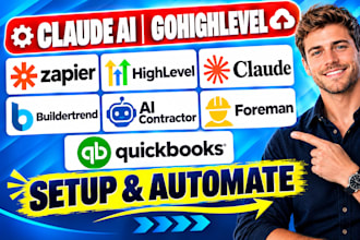 zapier procore claude autodesk buildertrend quickbooks gohighlevel ai make hvac