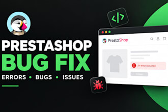 fix prestashop bug errors and resolve prestashop store issues