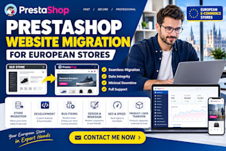 dp prestashop website migration for european stores develop fix bug website