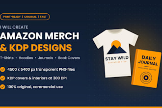 create merch by amazon t shirt design and pod design for amazon store