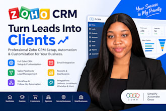 set up zoho CRM automation and sales pipeline