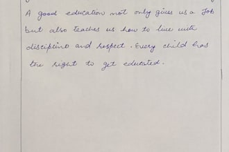 write english and urdu assignment in neat handwriting