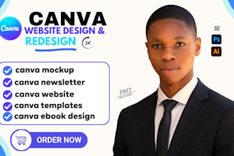 canva social media templates, canva flyer, canva newsletter and canva logo