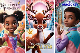 be your children story book illustrator, create picture book and book cover