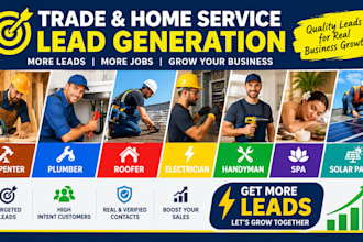 carpenter plumber roofer electrician handyman spa solar panel lead generation