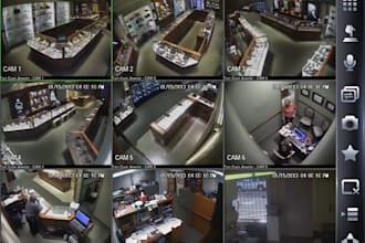 develop cctv camera with ai facial recognition system for warehouse and office