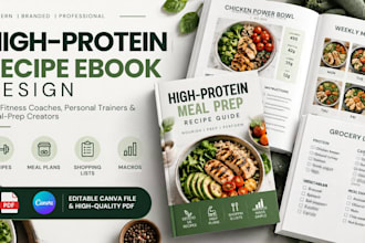 design high protein meal prep recipe ebook