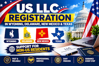 do llc formation and registration in wyoming delaware new mexico texas