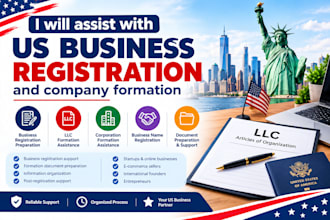 assist with US business registration and company formation