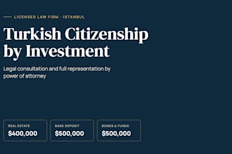 be your turkish lawyer for citizenship by investment