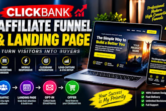 build your clickbank affiliate funnel and landing page